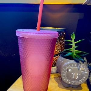 2022 Pink Lemonade Studded Starbucks Tumbler 💕🍋